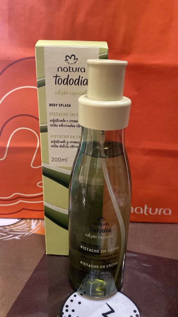 Body Splash Tododia Pistache em Creme 200ml