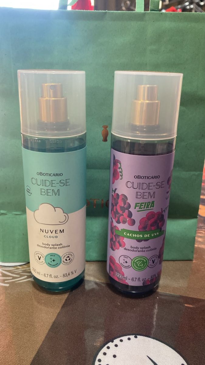 Body Splash Cuide-se Bem Nuvem e Desodorante Colôn