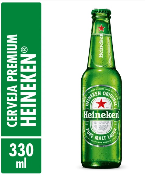 A cerveja Heineken é uma das marcas de cerveja mai