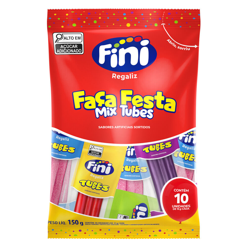 O Mix Fini Tubes Faça Festa é um pacote especial q