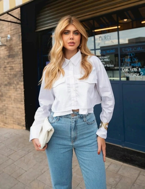 CAMISA CROPPED FEM DICOLLANI
98% ALGODAO - 2% ELA