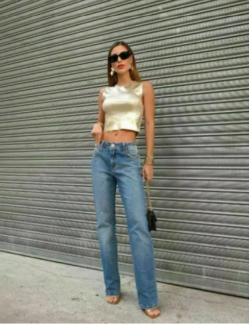 Calça Reta Jeans Dicollani
99% ALGODAO - 1% ELAST