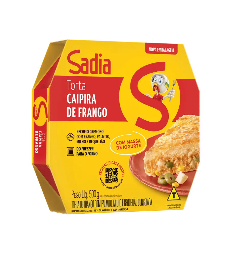 TORTA DE FRANGO CAIPIRA CONGELADA 500GRS