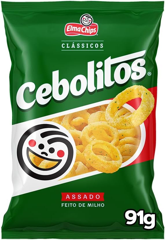 Os Cebolitos são um salgadinho crocante e saboroso