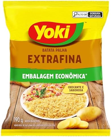 A Batata Palha Extra Fina Yoki é uma opção crocant