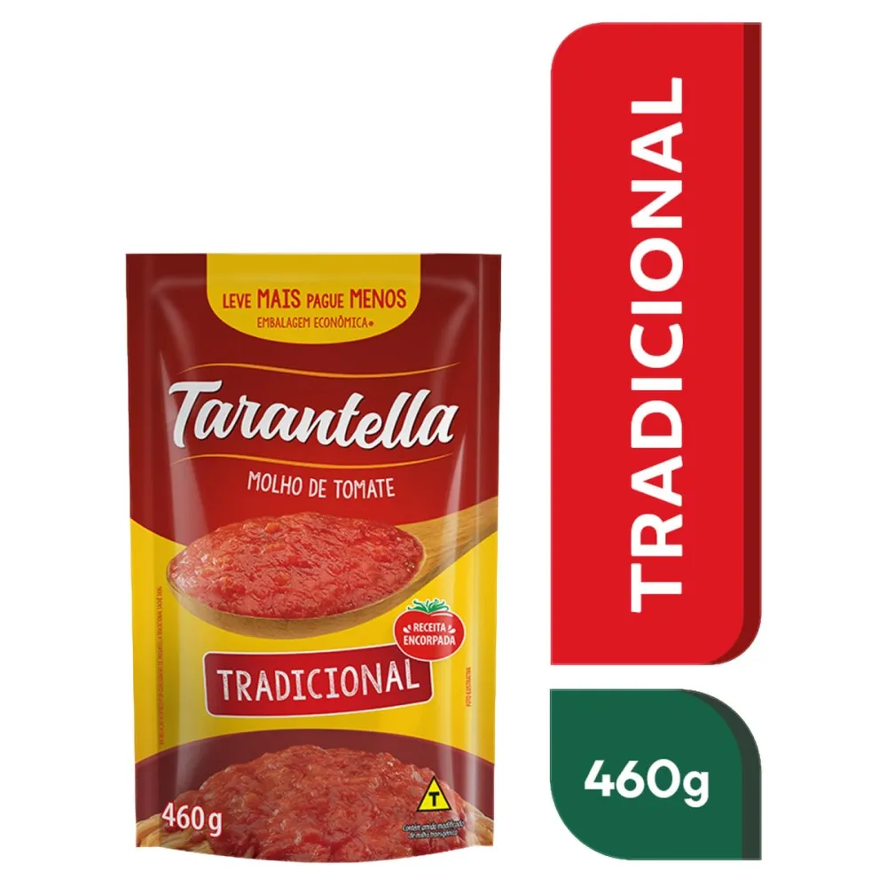 O Molho de Tomate Tarantella é uma opção tradicion