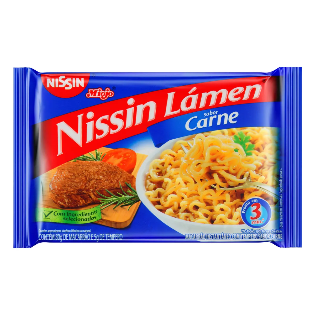 O Miojo Nissin é um dos macarrões instantâneos mai