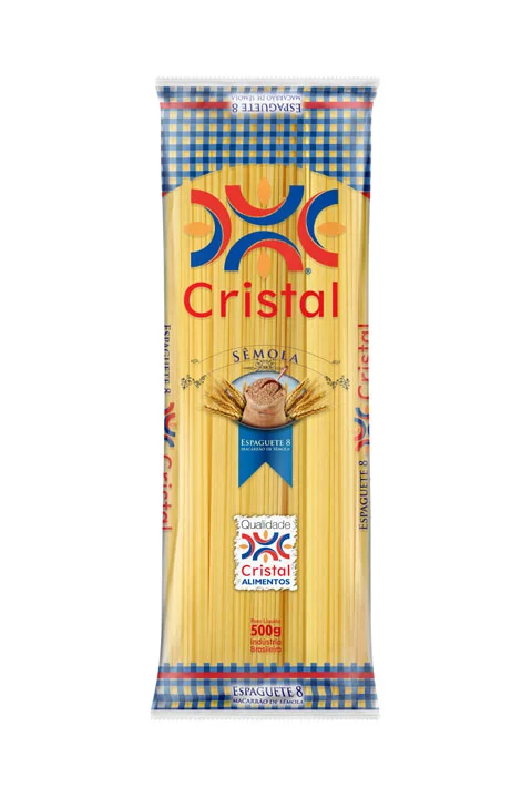 O Macarrão Cristal Espaguete é uma massa de sêmola